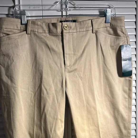 Pants 14p, Ralph Lauren Khaki Cotton Long Pants, NWT!
Pockets , Belt Loops! - Picture 2 of 4